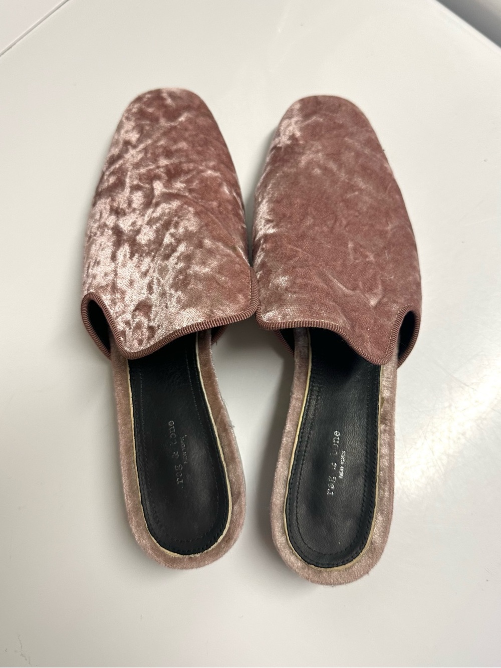 Rag & Bone Luis Velvet Mules - Picture 8 of 9